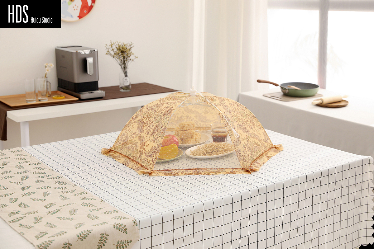 家居用品盖菜罩静物图片拍摄+详情页制作