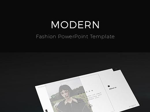 90页黑白简约艺术风格PPT模板