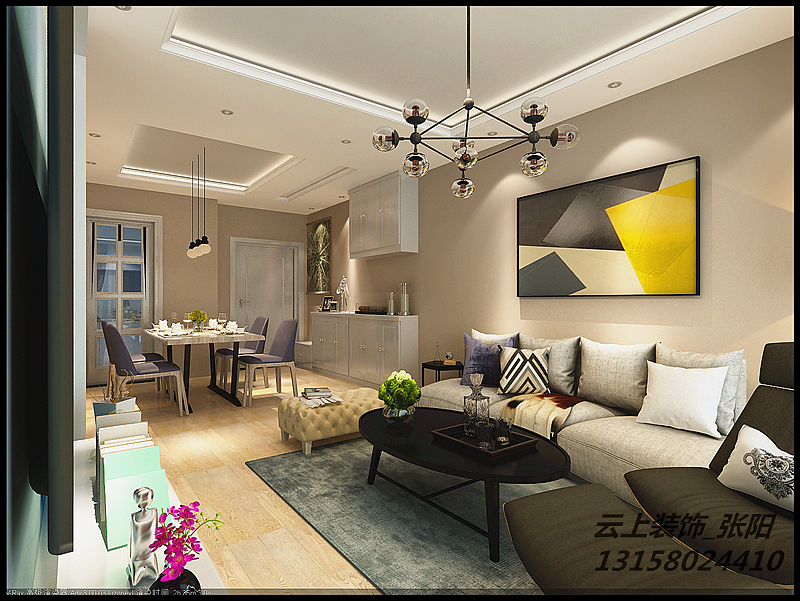 贵阳国际城D2简约温馨风装修设计案例