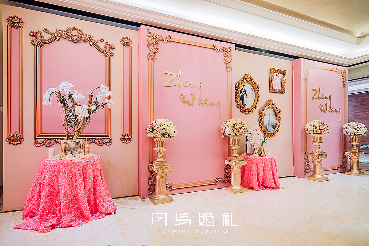 河马婚礼｜西式现代婚礼（橙色＋白色＋粉色）（图ZMTM3ODg1MDc2） - 人文/纪实摄影 - 站酷设计师河马婚礼原创素材 - 站酷ZCOOL