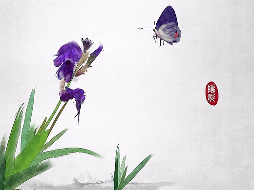 中国风,水墨画,儿童素雅彩色,_素材网站_图片免费下载-zcool站酷