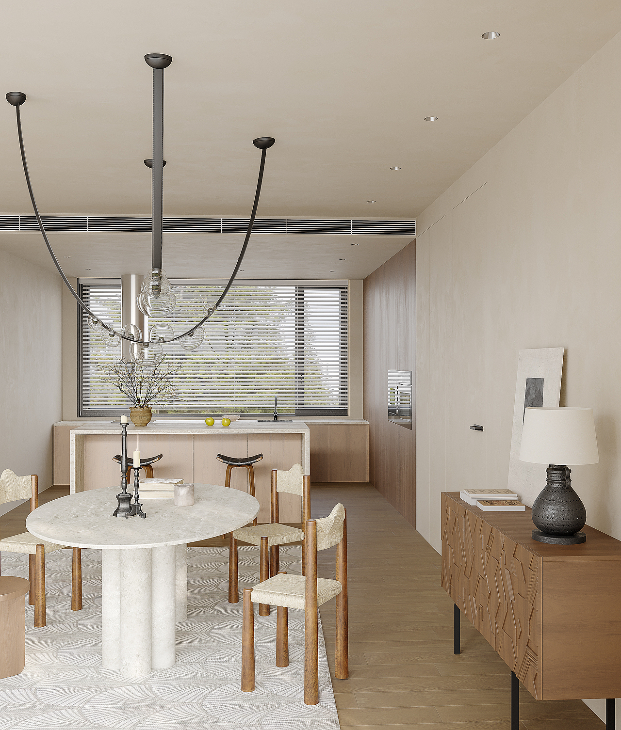 诧寂风格客餐厅（图ZMzIyNTE1MzU2） - 家装设计 - 站酷设计师效果表现原创素材 - 站酷ZCOOL