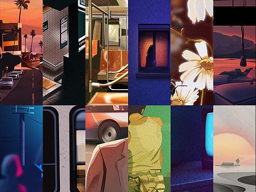 2019上半年噪点写实插画作品整理