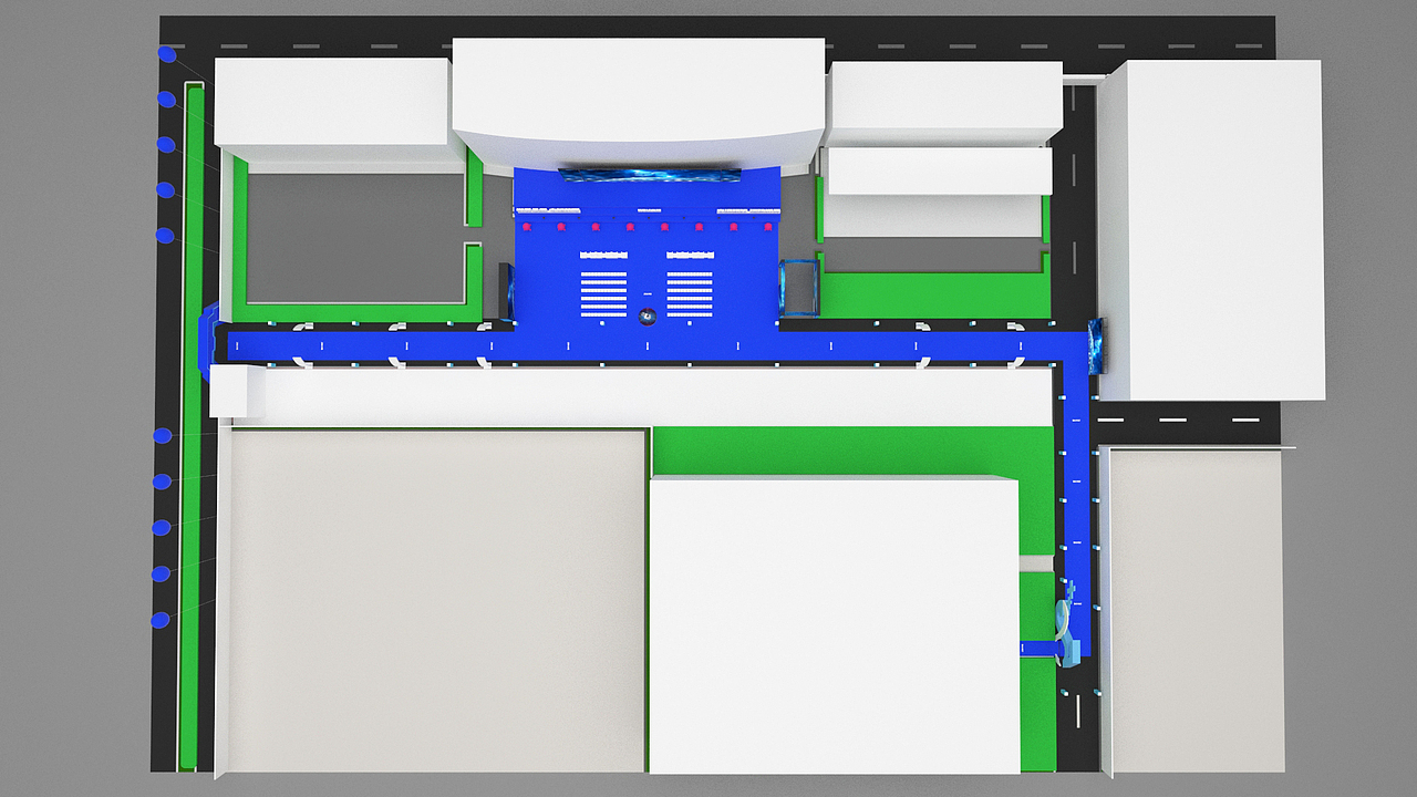 5G开机仪式活动简易布局效果图