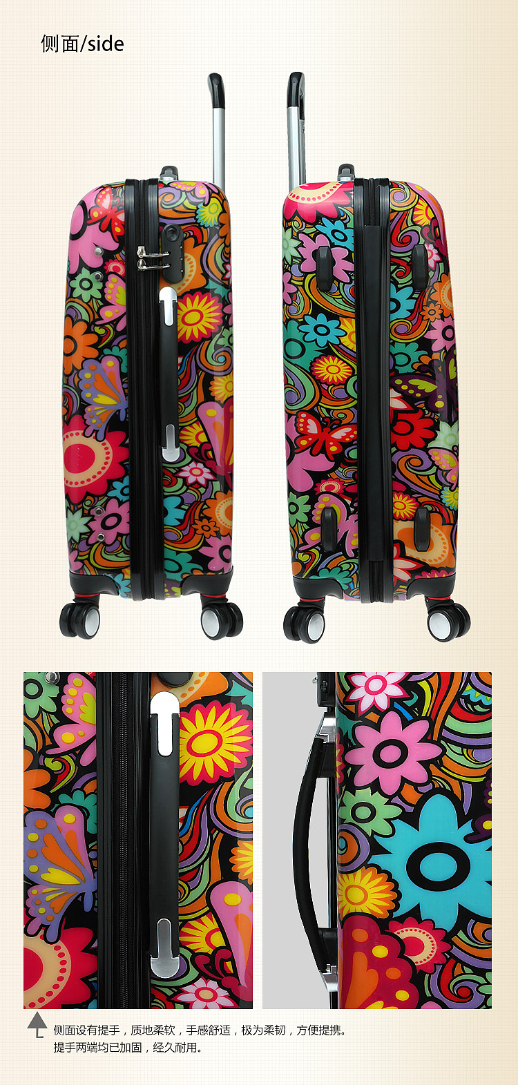 一组拉杆箱的淘宝详情图片拍摄+后期合成