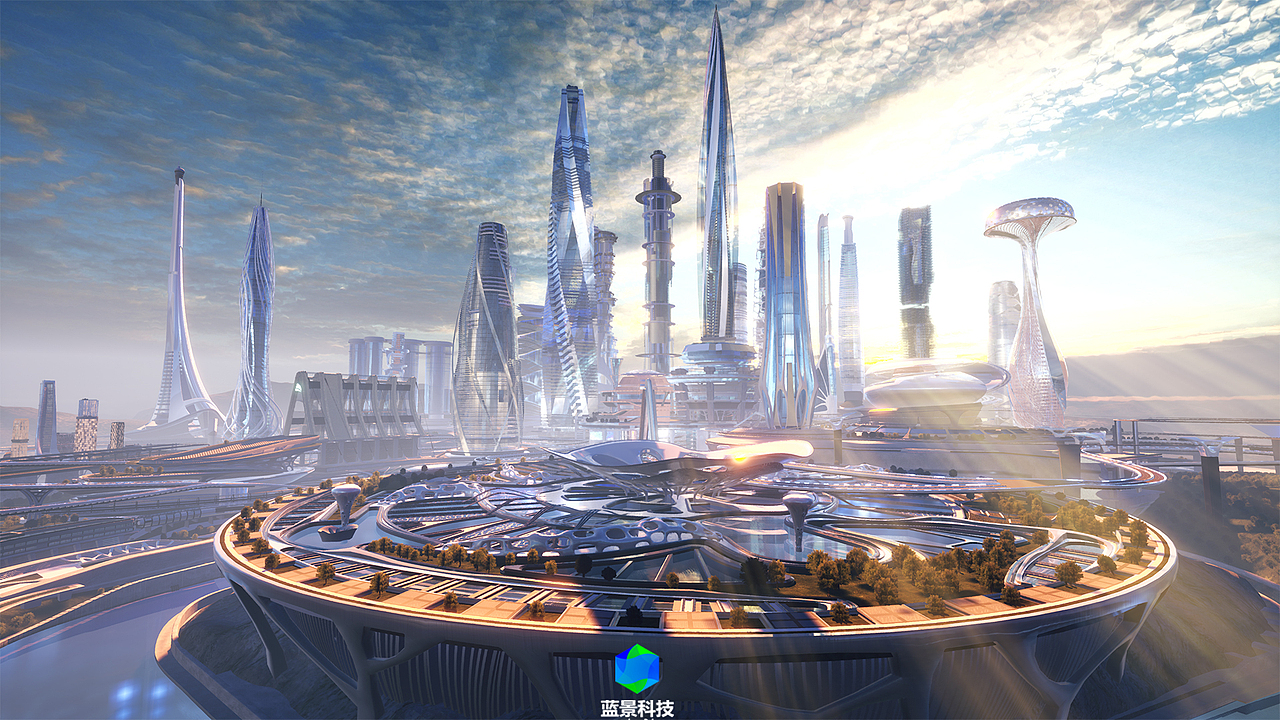天空之城,虚幻引擎制作_蓝景科技元宇宙-站酷zcool