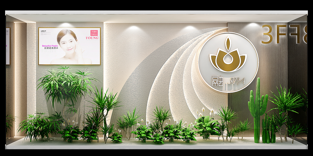 融spa美容店（图ZMjg3Mzc0NjQ0） - 商业空间设计 - 站酷设计师顿思设计原创素材 - 站酷ZCOOL