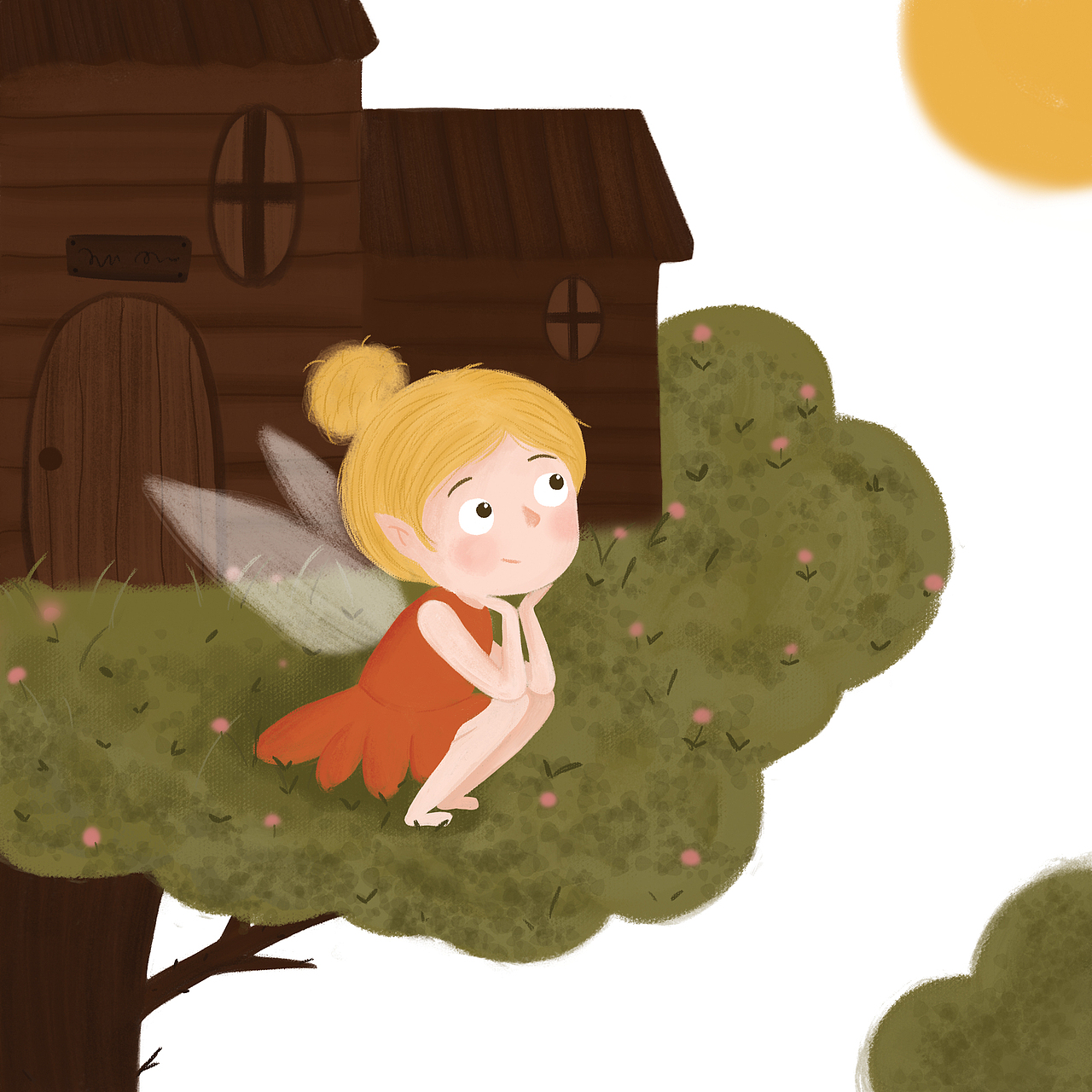 儿童插画 森林中的小精灵（图ZODU0MzA4ODA=） - 儿童插画 - 站酷设计师卡菲原创素材 - 站酷ZCOOL