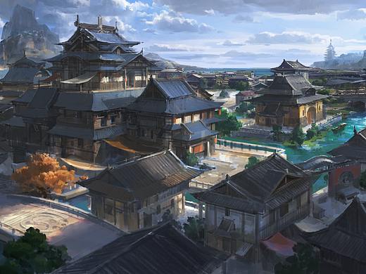 武侠城镇-气氛图演示