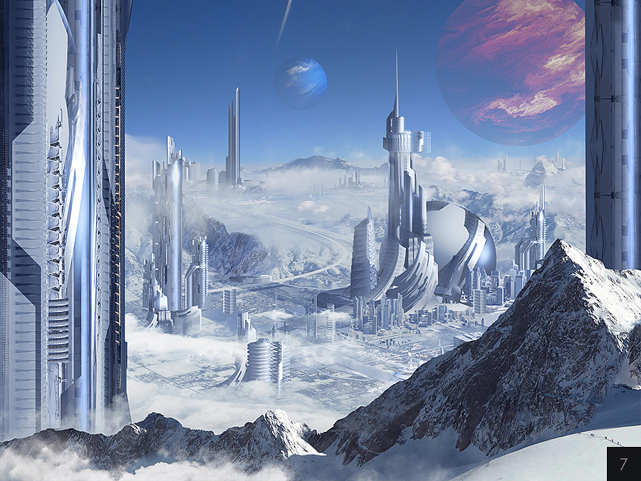 《冰冻城市》-mattepainting（图ZNzYxNDEzMTI=） - 创作习作 - 站酷设计师画画的淘米原创素材 - 站酷ZCOOL