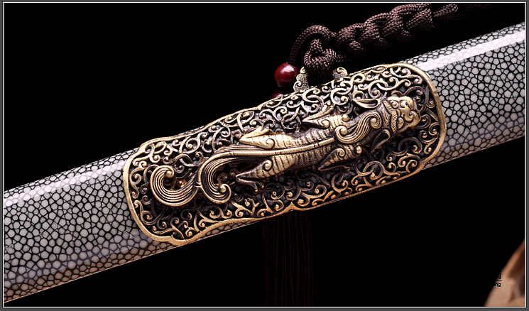 龙泉刀剑-泉宗-七星剑|扭转自炼钢(DJ-2699)