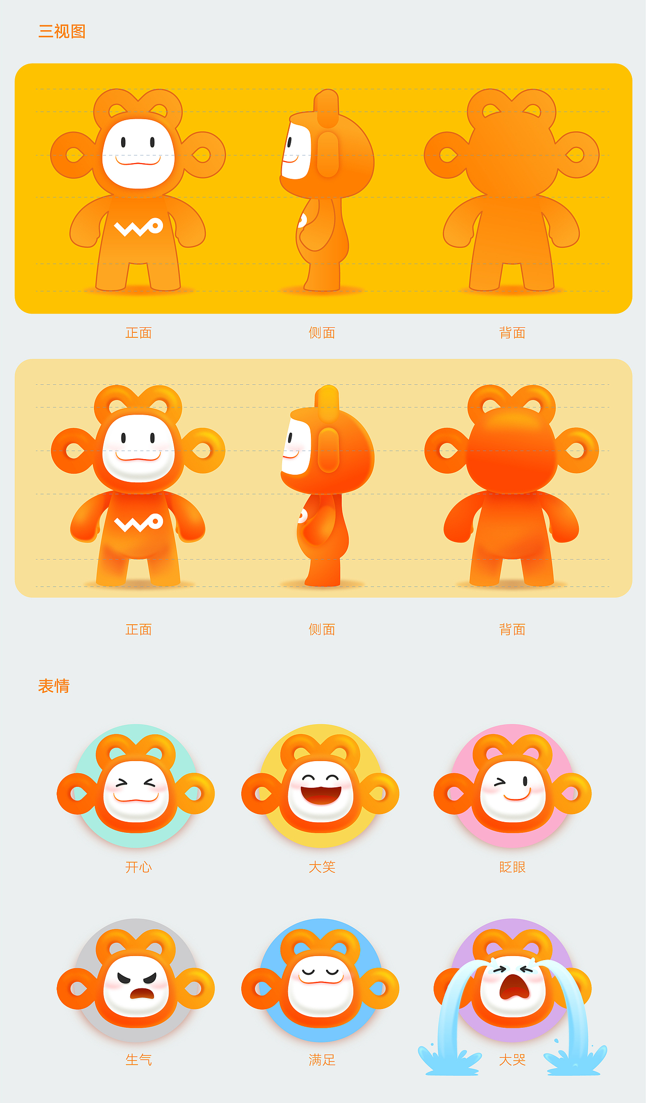 中国联通沃品牌卡通形象设计（图ZMTE4MzIwMTcy） - IP形象 - 站酷设计师Sevenli0427原创素材 - 站酷ZCOOL