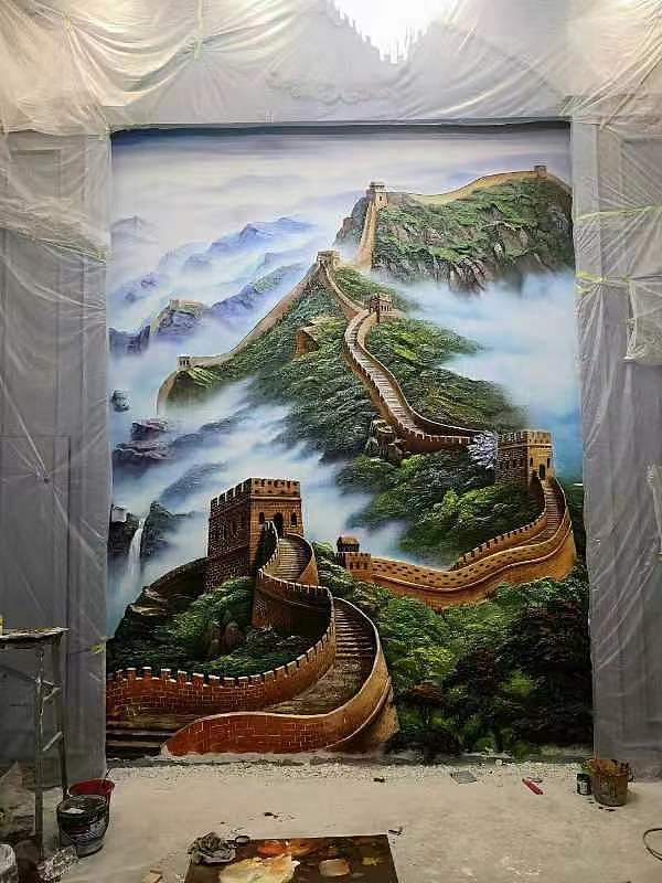 墙绘浮雕壁画