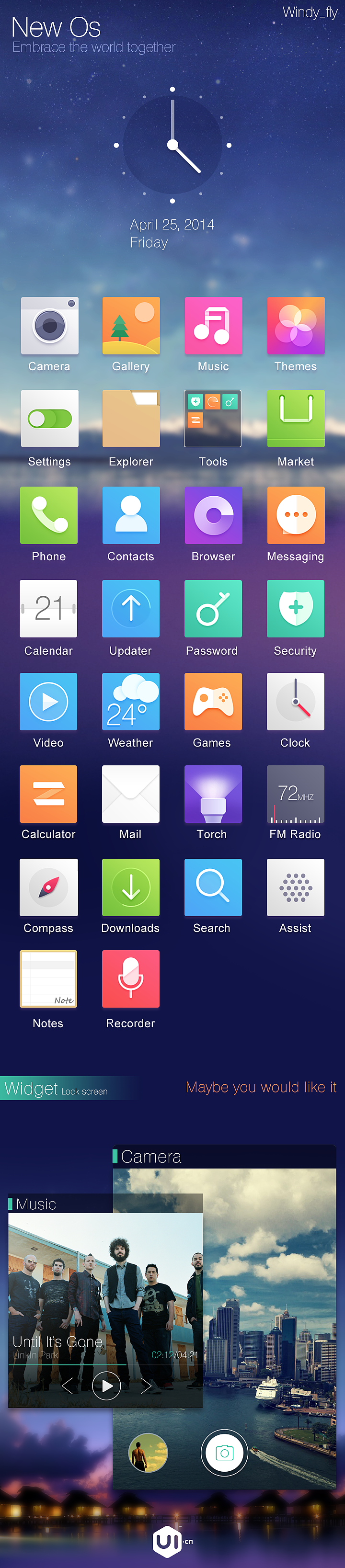 New Os（图ZMTYzMTAyMjg=） - APP界面 - 站酷设计师Windy_fly原创素材 - 站酷ZCOOL
