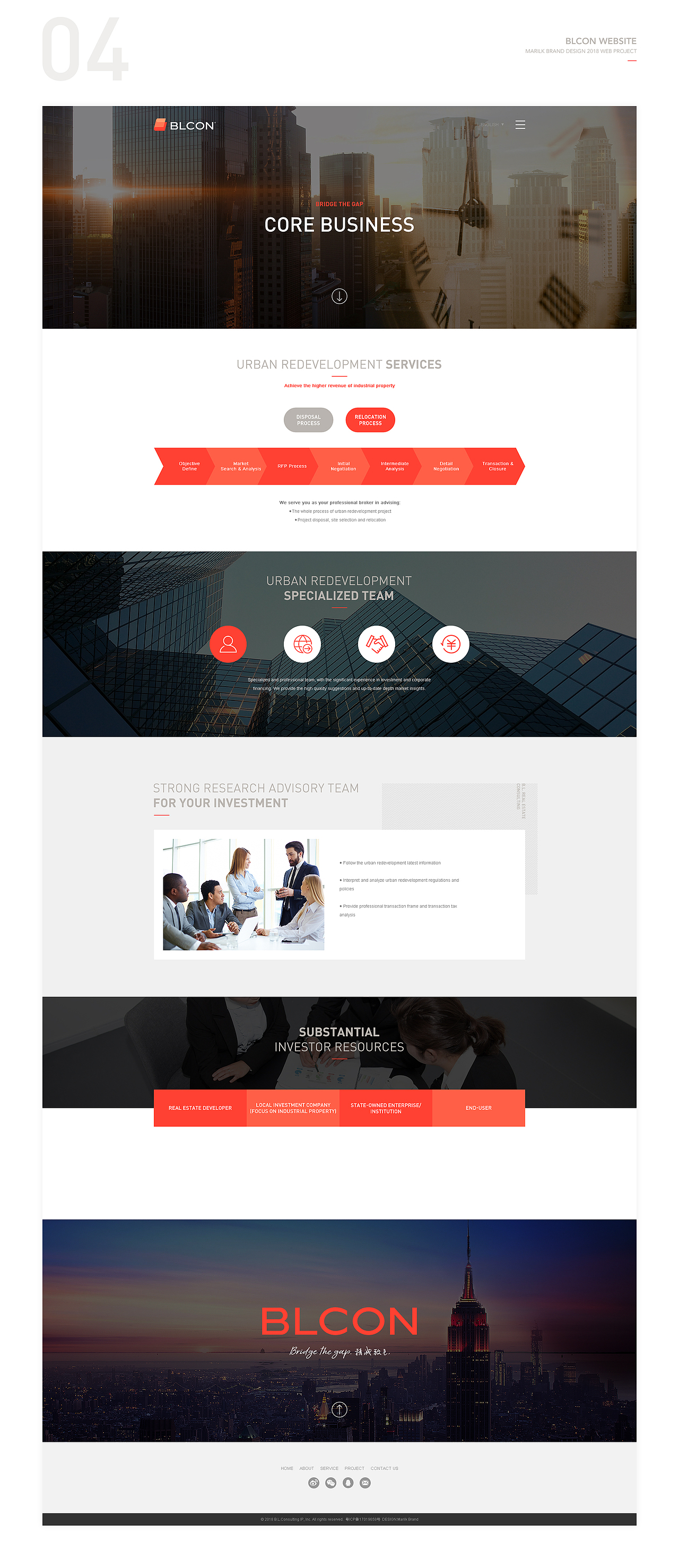 商业地产公司 企业网站设计