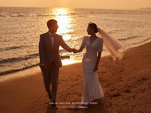 落日夕阳🌇电影感婚纱照 海景