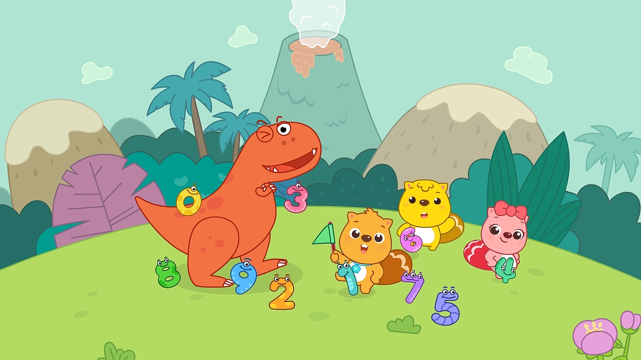 恐龙数学场景设定|动漫|动画片|呜哩啦咔嘣momo_原创作品-站酷zcool