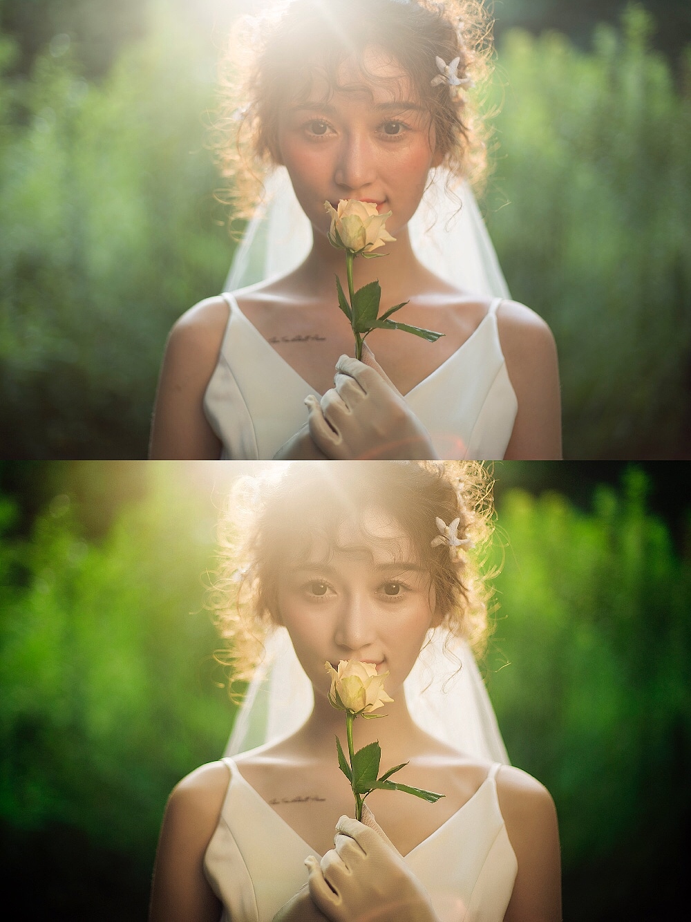 你从远处走来，带着光亮