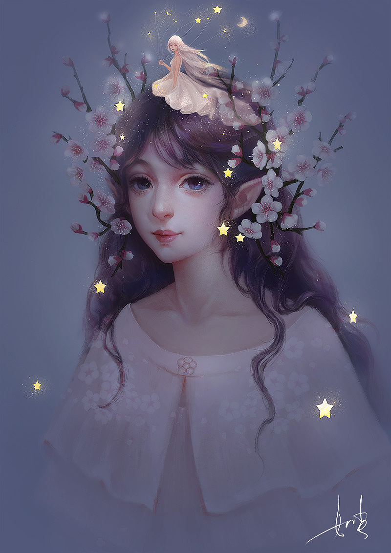 摄人心魄的美丽（图ZMjMxMzcxMTgw） - 艺术插画 - 站酷设计师阿爱cap原创素材 - 站酷ZCOOL