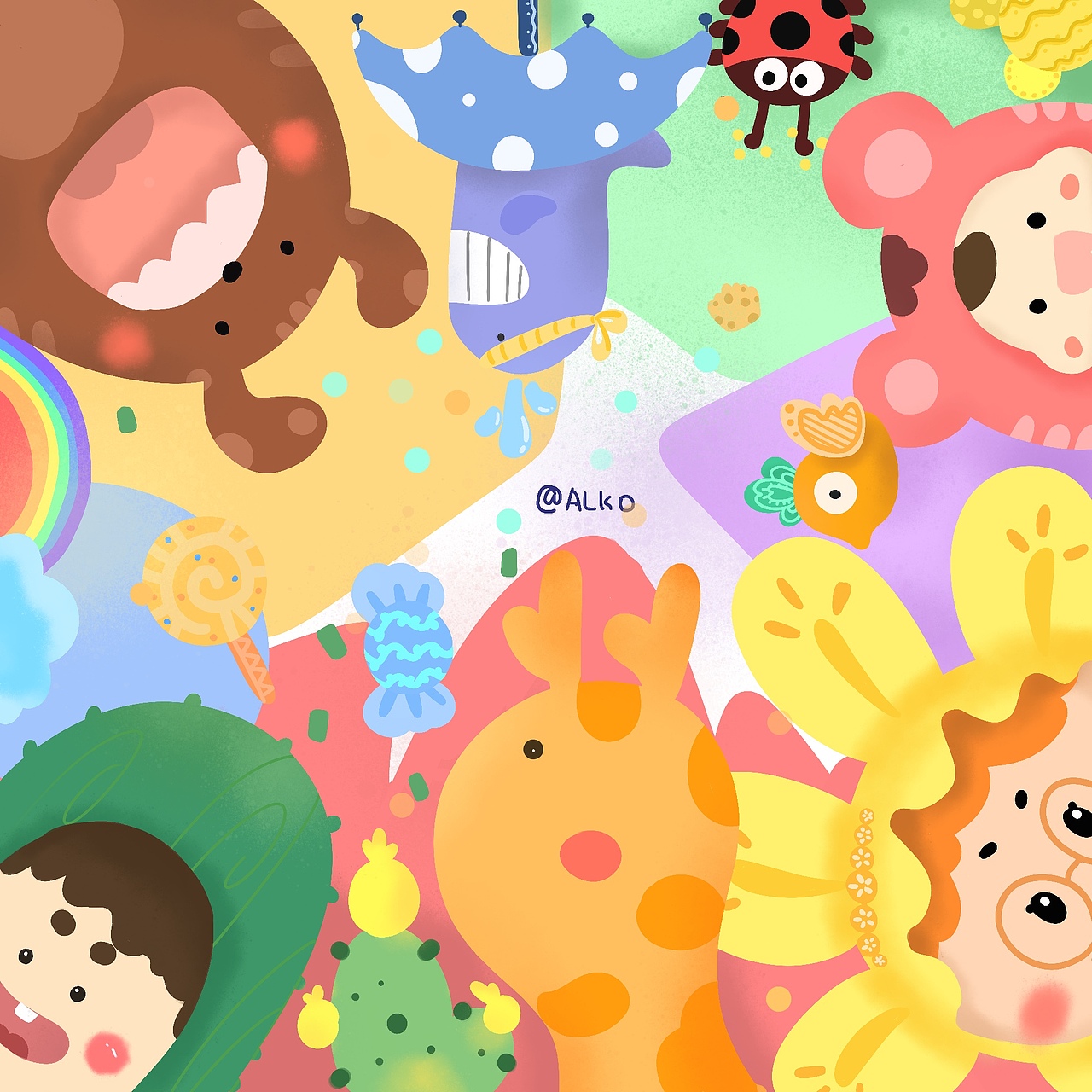 快乐时光（图ZMTI2MjYyNzMy） - 儿童插画 - 站酷设计师小拗口原创素材 - 站酷ZCOOL