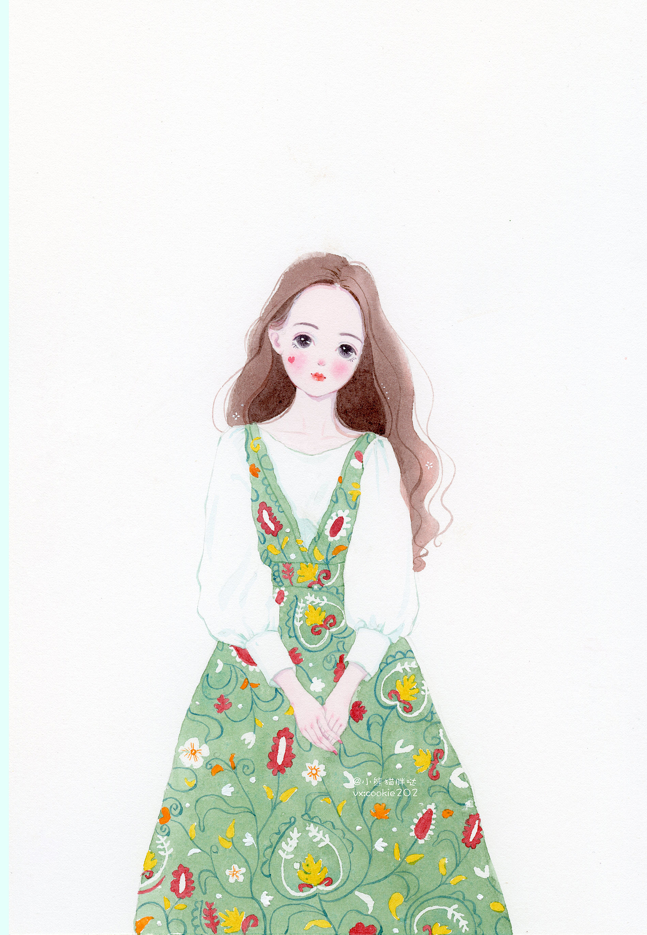 小熊猫胖哒水彩手绘人物水彩少女插画水彩韩系人物插画（图ZMTA0MzU3NDk2） - 创作习作 - 站酷设计师熊猫胖哒原创素材 - 站酷ZCOOL