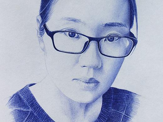 圓珠筆畫——人物（個人主頁-ZMzc2NDA4MzI=） - 繪畫 - 站酷設(shè)計師小馬的鬃毛原創(chuàng)素材 - 站酷ZCOOL