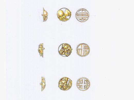 福禄寿胸针（个人主页-ZNDkwNjg4MTI=） - 绘画 - 站酷设计师松河原创素材 - 站酷ZCOOL