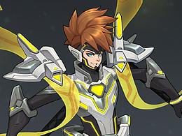 為《王者榮耀》設(shè)計(jì)的 哪吒KPL皮膚