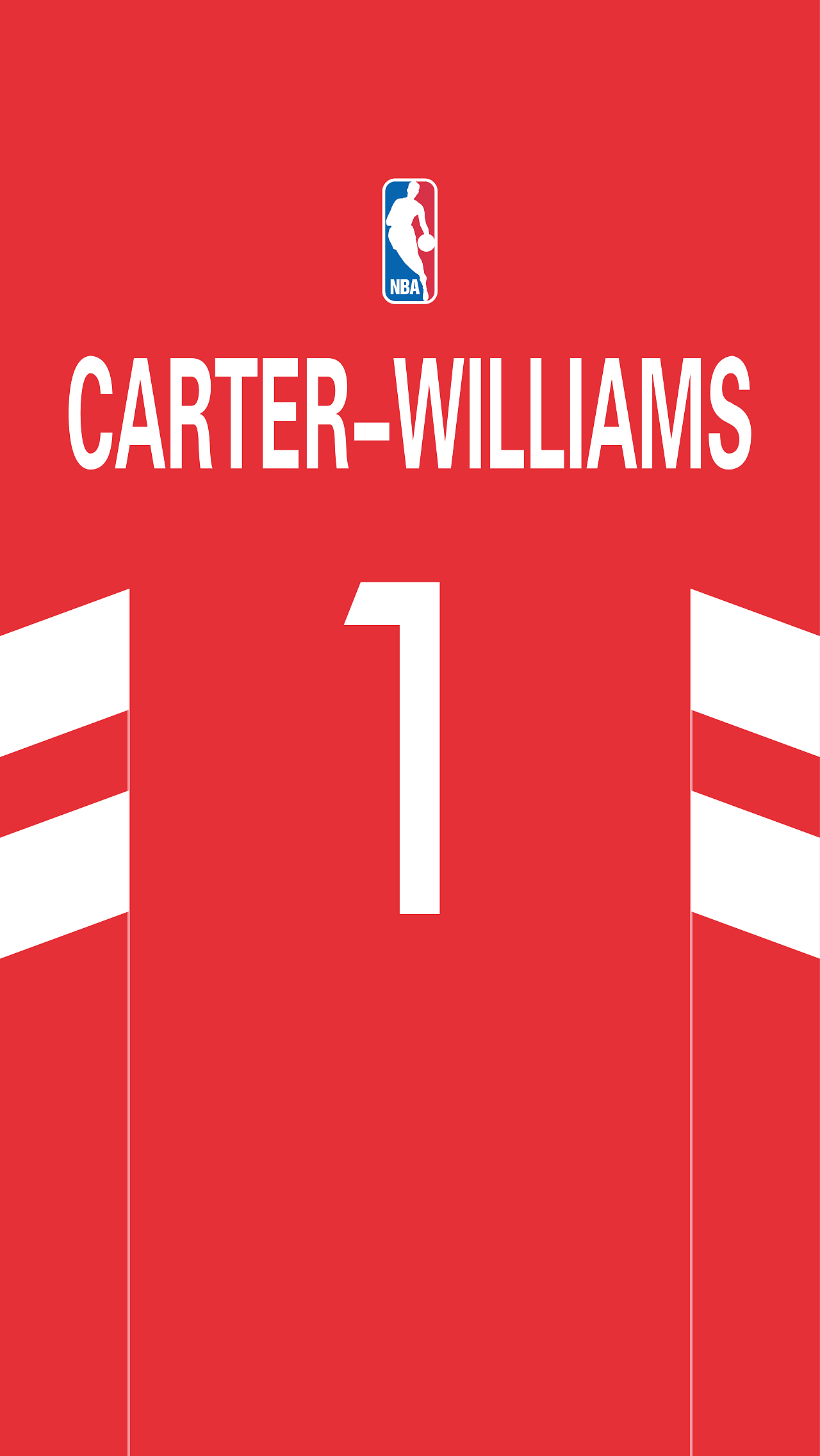 NBA 火箭队 红色球衣主题 / 手机壁纸