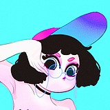 一条绿有猫的头像