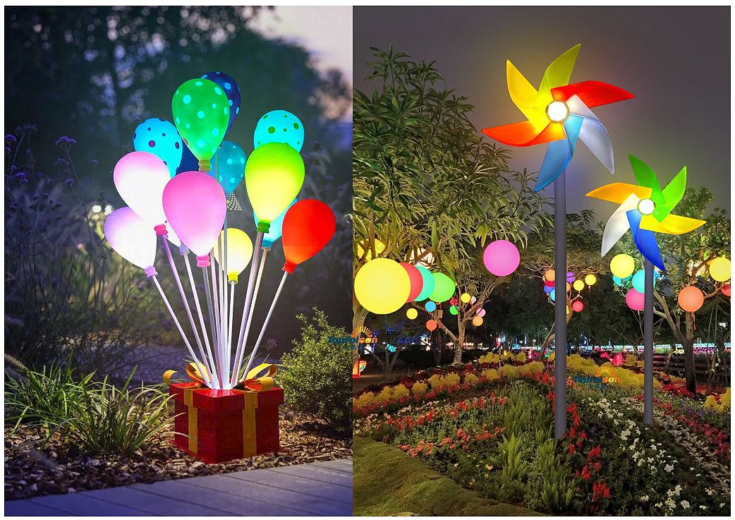 城市景观亮化节日小品创意文旅公园区灯光小品景观灯