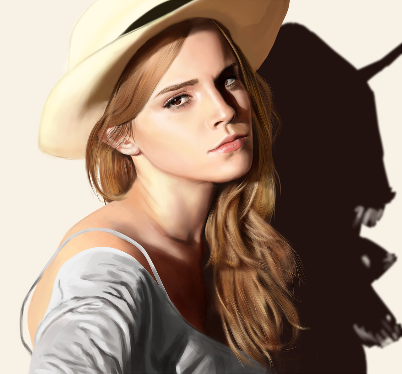 艾玛沃特森临摹图