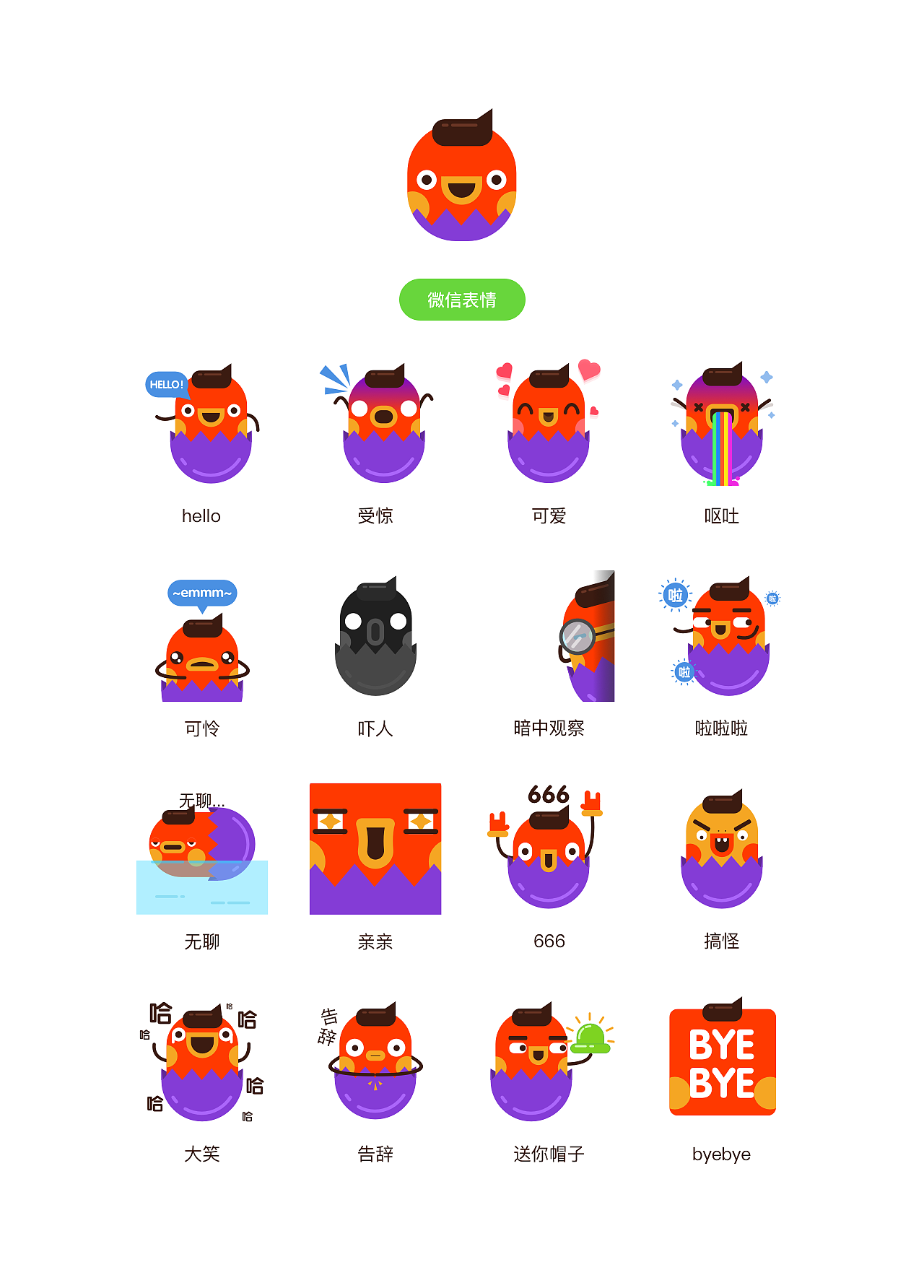 HONJI 表情包-我叫小红基