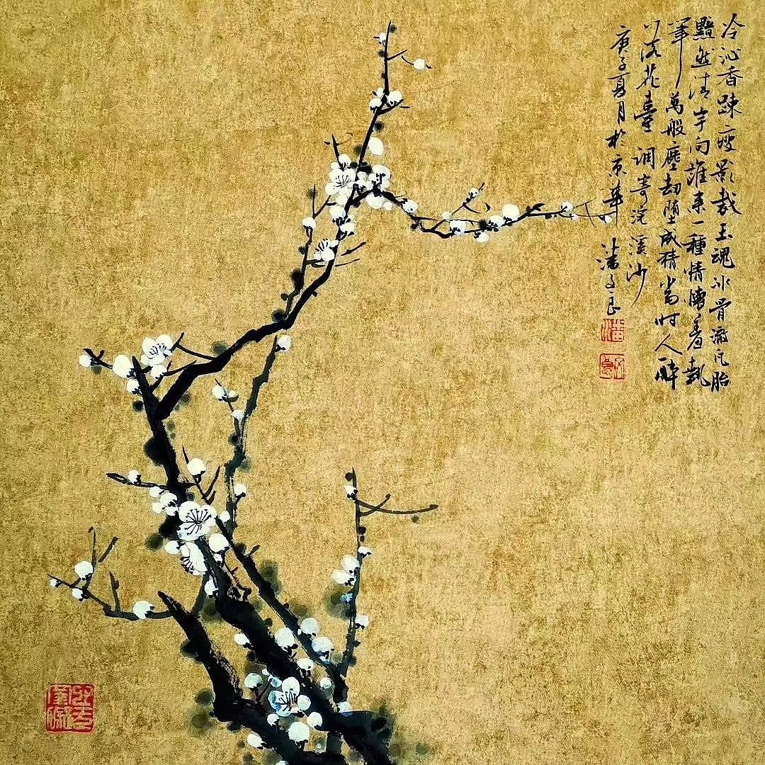 潘文良，山水花鸟小品 50*50cm（图ZMjIwMjEwODEy） - 绘画 - 站酷设计师艺惠藏工作室原创素材 - 站酷ZCOOL