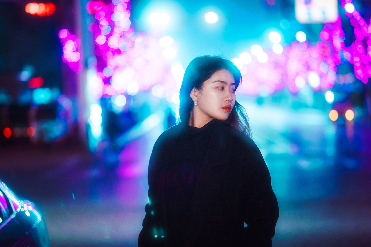摄影|人像|街景夜景|夜风寒凉你是人间火光
