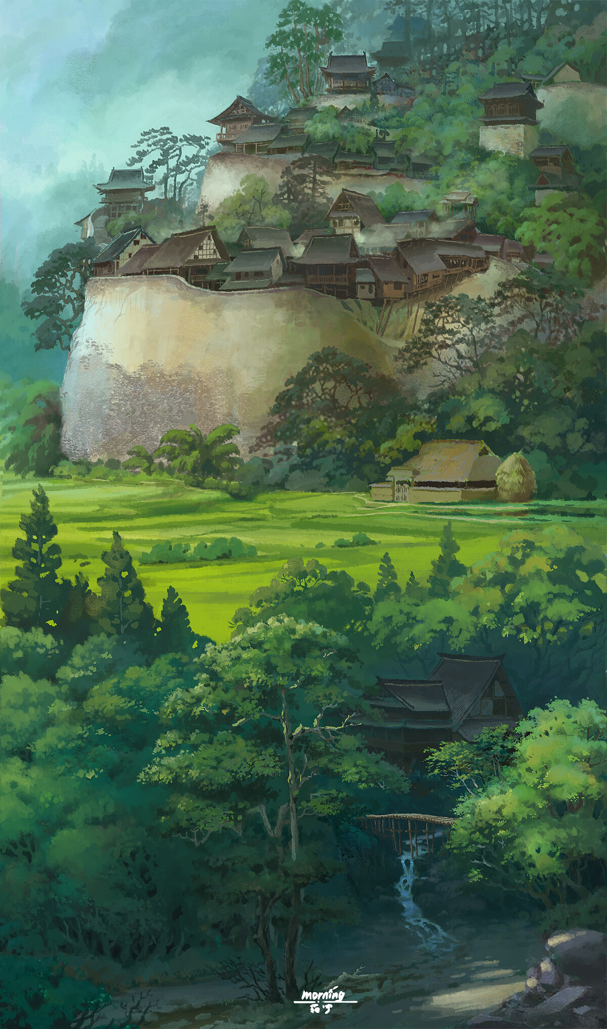 隐秘村落（图ZMjQzOTE0Njcy） - 概念设定 - 站酷设计师Mo_ningLJ原创素材 - 站酷ZCOOL
