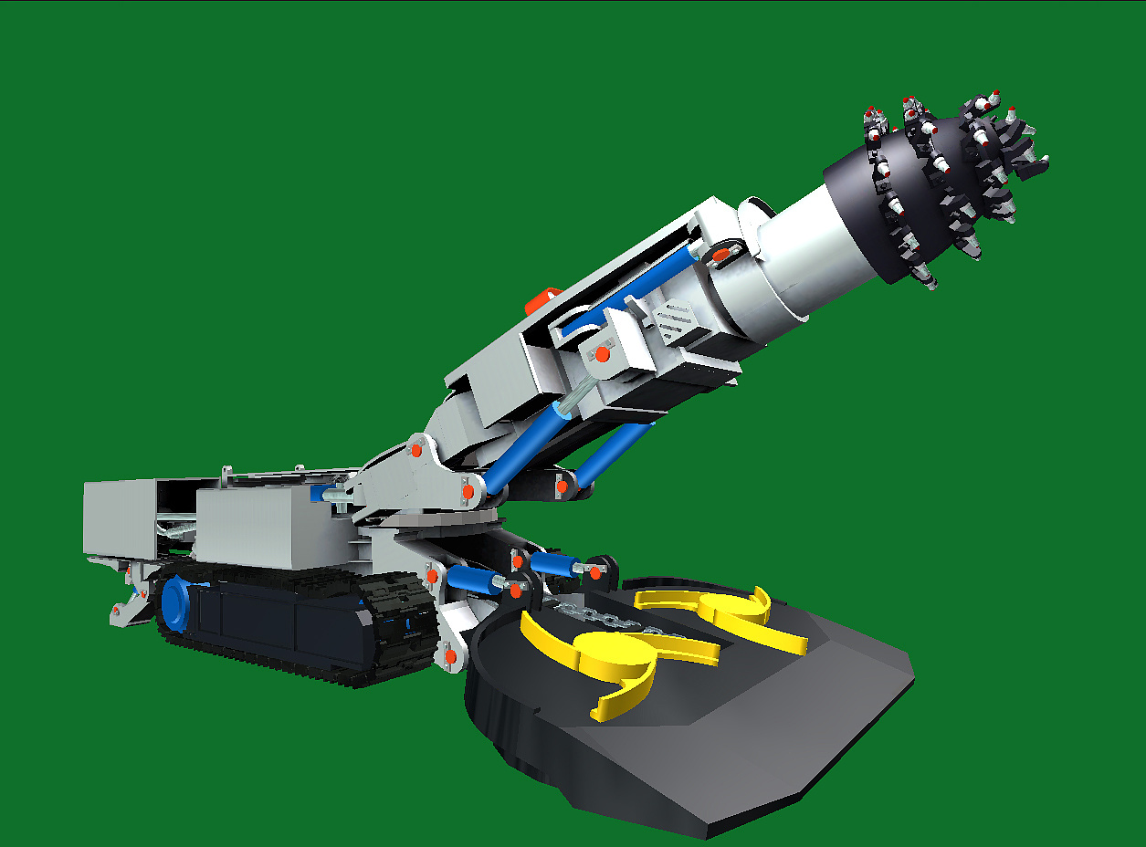 采煤设备3d模型