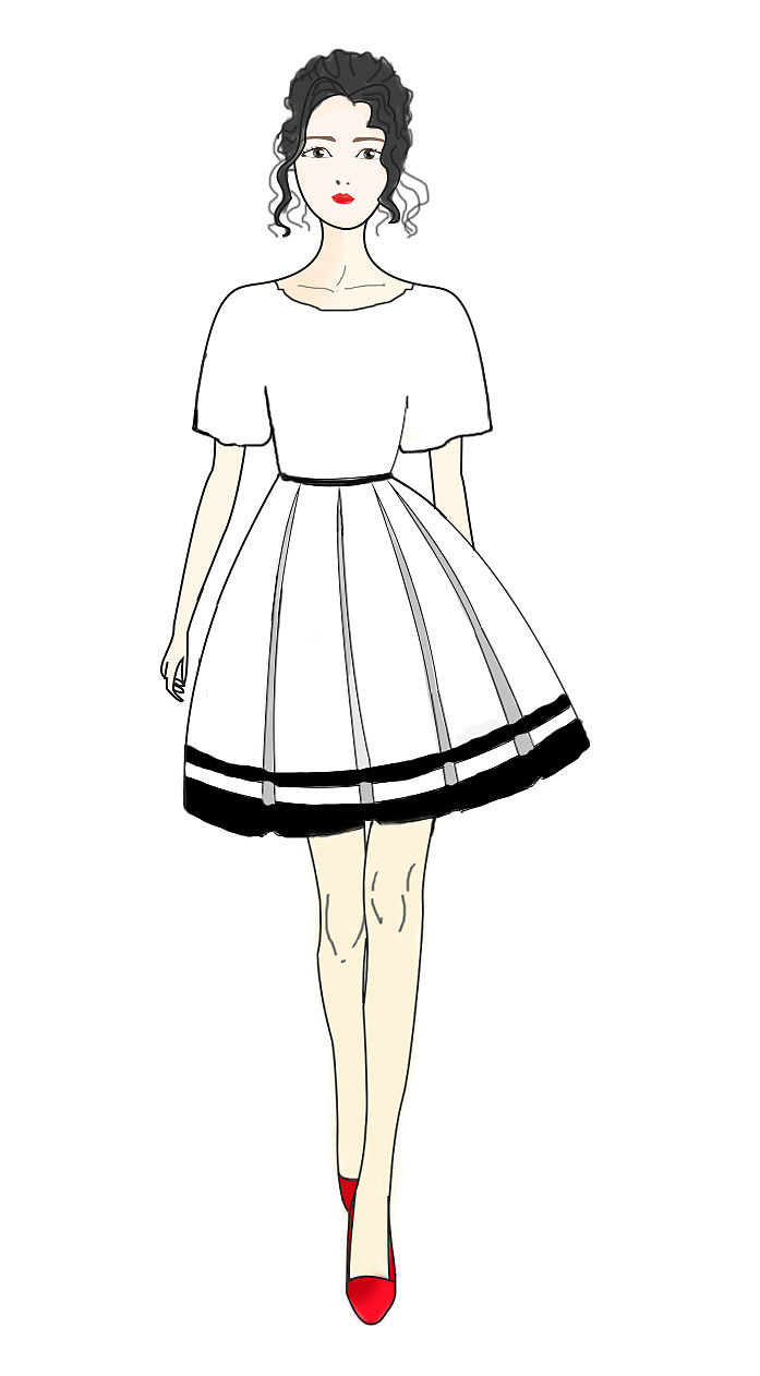 手绘练习——背影