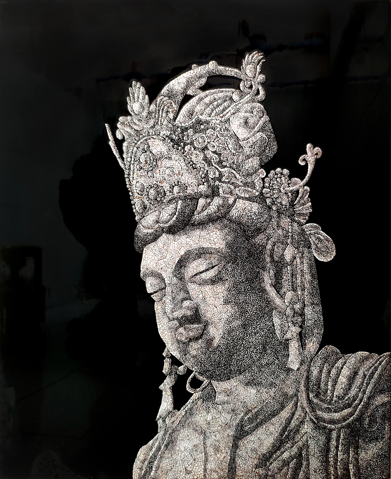 喜欢石雕等感觉90主要技法是蛋壳镶嵌漆画成都