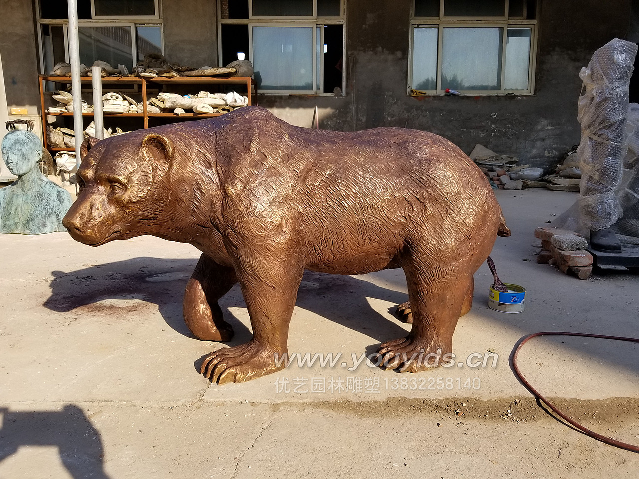 純銅鑄造歐美風(fēng)格銅熊銅棕熊雕塑（圖ZMjE2NDY3MDE2） - 圖案 - 站酷設(shè)計(jì)師小雨freestyle原創(chuàng)素材 - 站酷ZCOOL