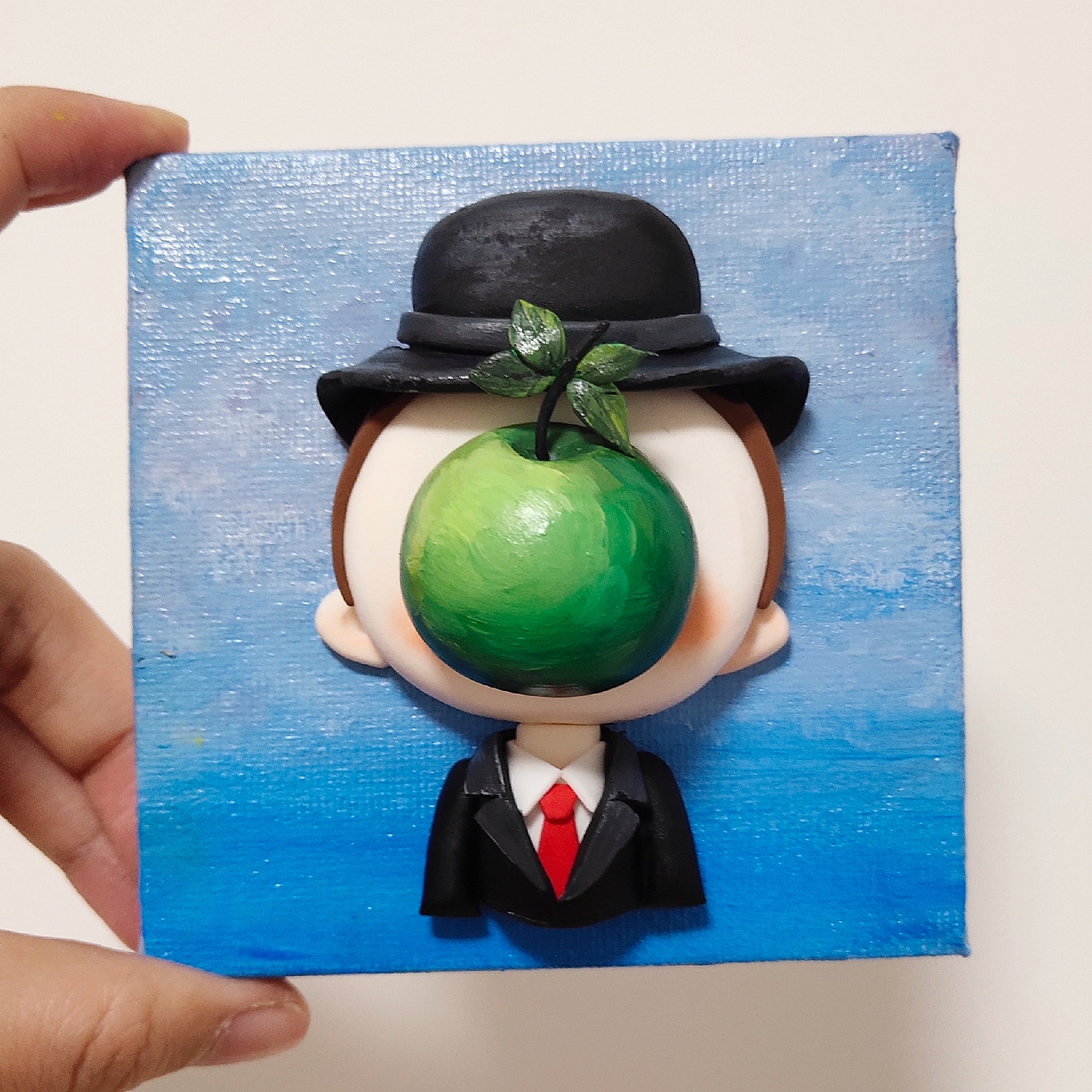 【原创粘土手工艺】名画系列—人类之子