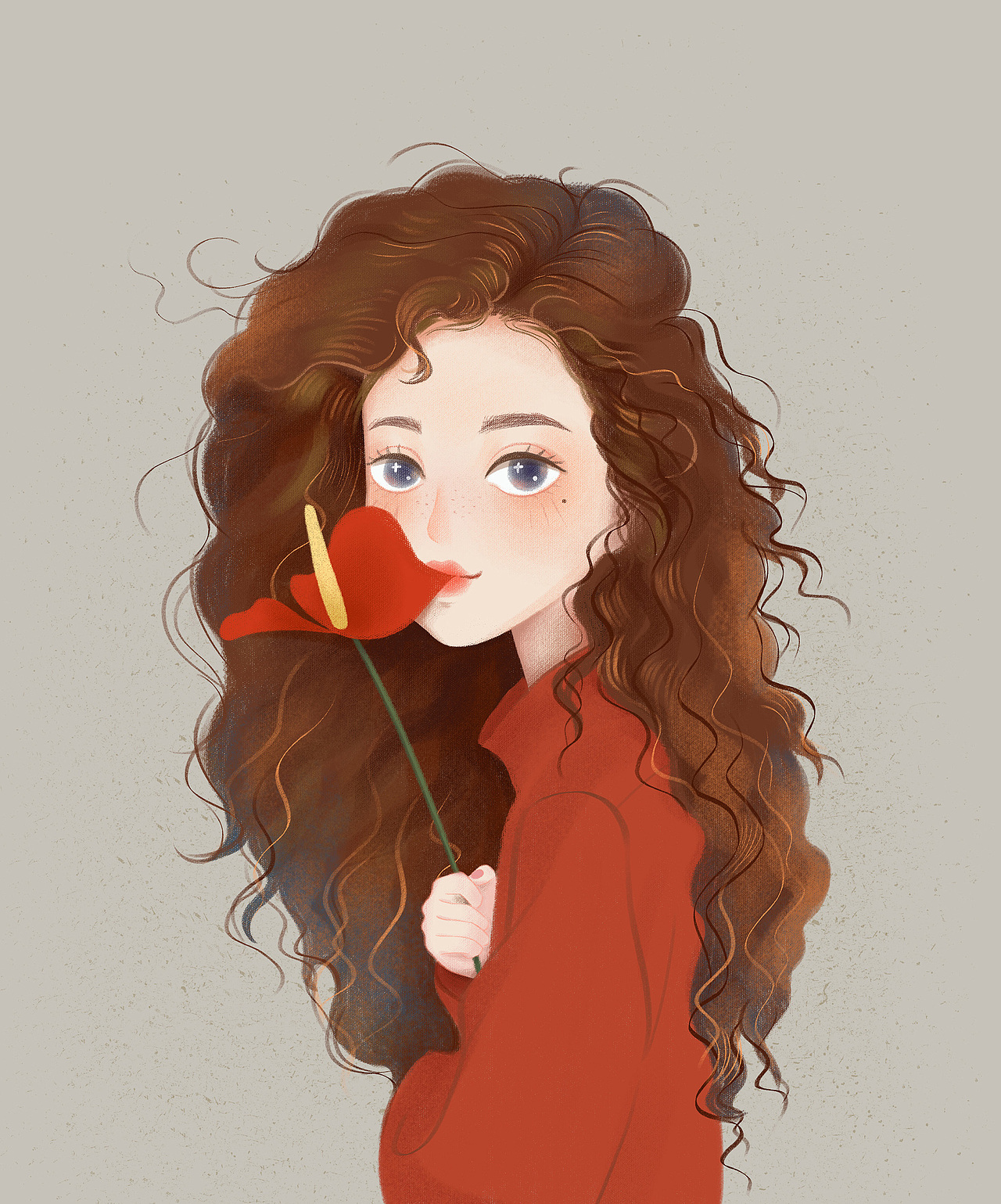 文艺气质小姐姐—萌系女孩系列插画（图ZMjU3NzYzODg0） - 商业插画 - 站酷设计师阿特猫design原创素材 - 站酷ZCOOL