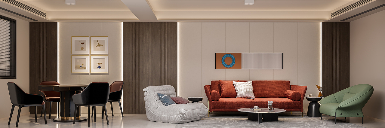 舒服的大平层效果图来了