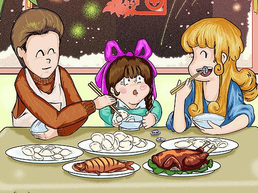 新年印象（個人主頁-ZNTcxNDkxOTY=） - 兒童插畫 - 站酷設計師依軻原創(chuàng)素材 - 站酷ZCOOL