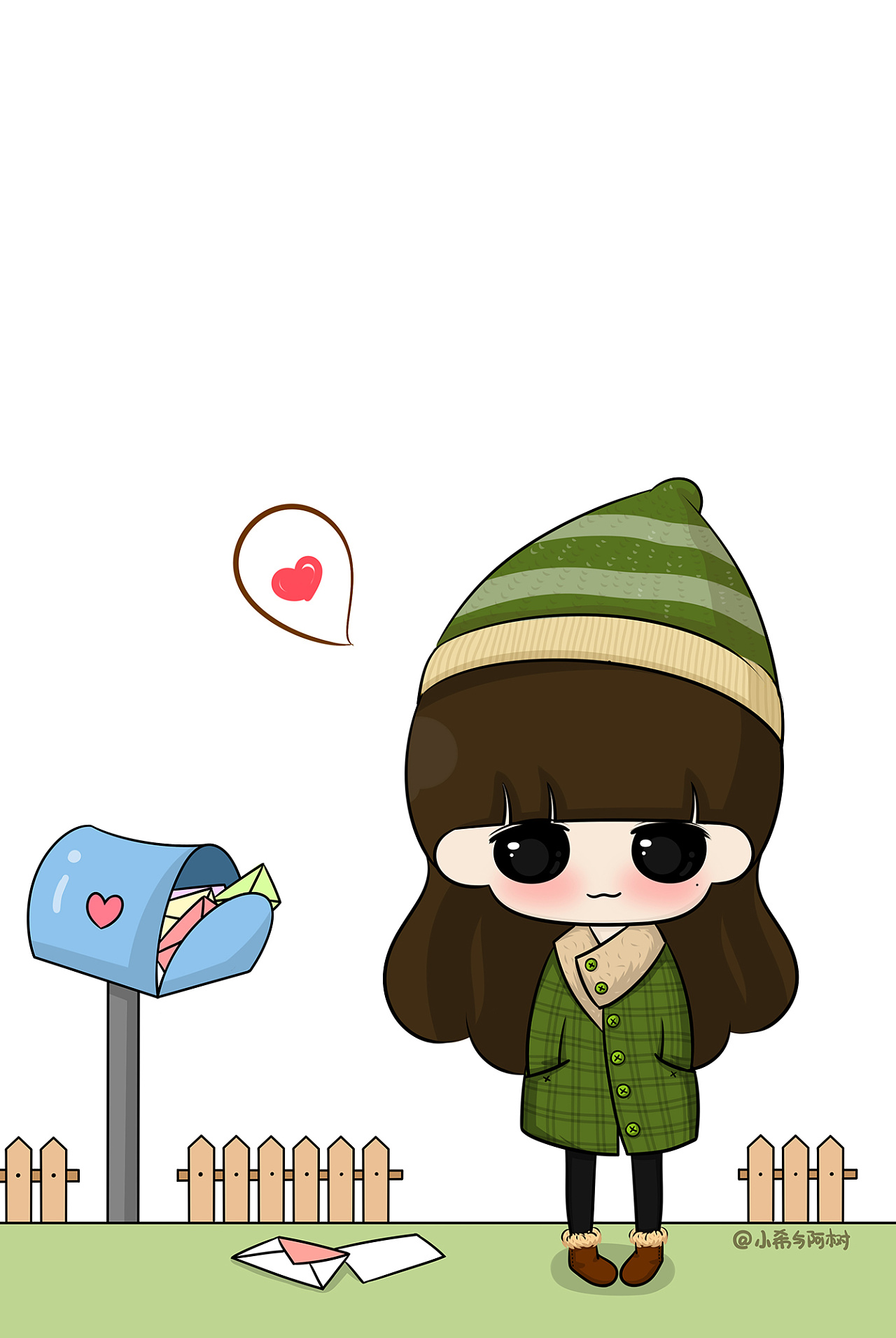 不爱热闹,喜欢两个人|插画|商业插画|小希与阿树 - 原创作品 - 站酷