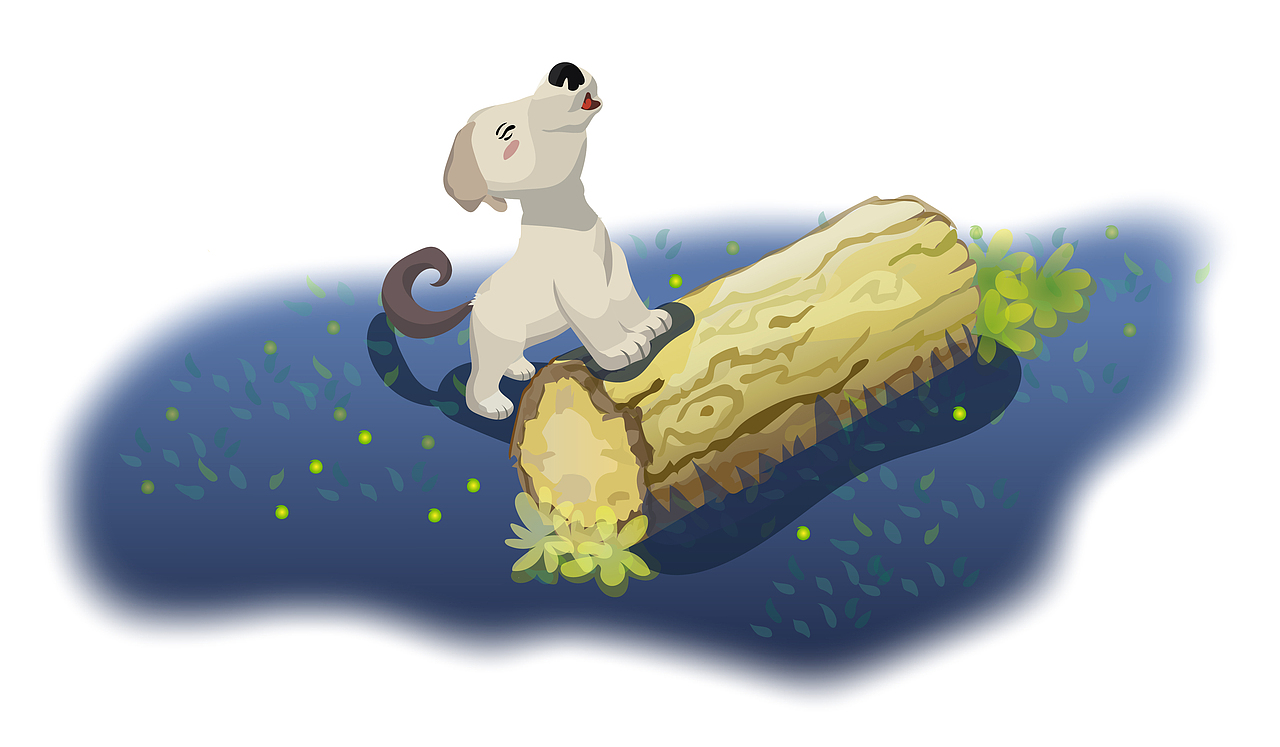 课文插画-不会叫的狗