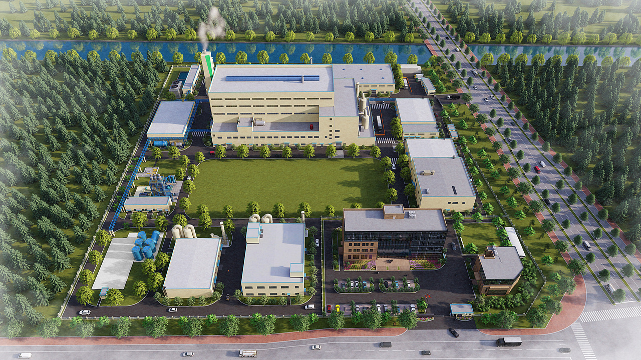 近期一些厂区鸟瞰图（图ZMjg4NDkxMzI0） - 建筑/空间 - 站酷设计师洋洋张原创素材 - 站酷ZCOOL