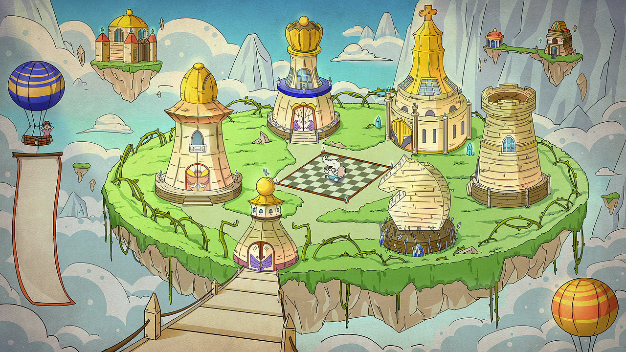 国际象棋场景插画（图ZMjU2MjEzMjY0） - 动画片 - 站酷设计师萌象动画原创素材 - 站酷ZCOOL