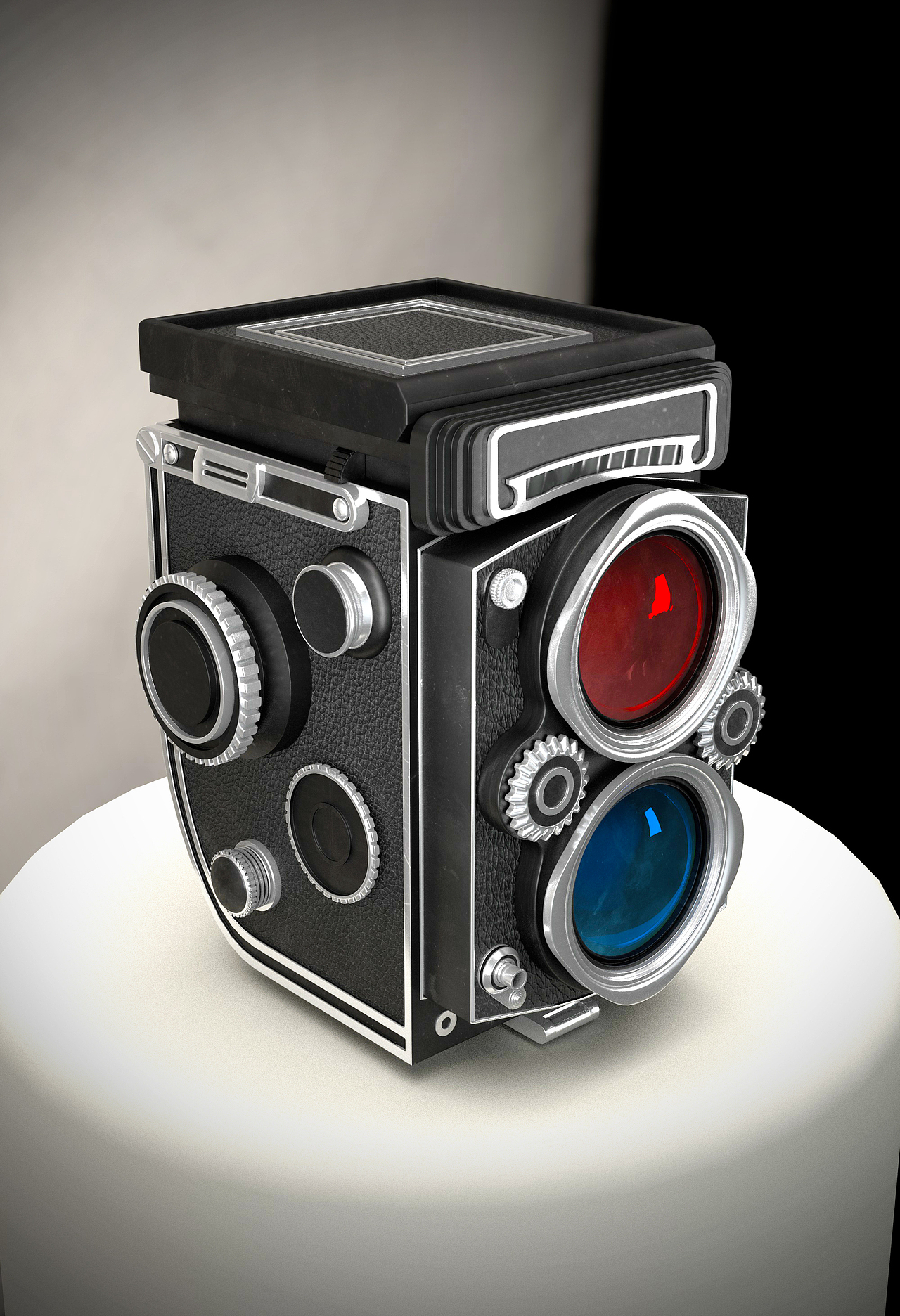 c4d练习之双镜头相机