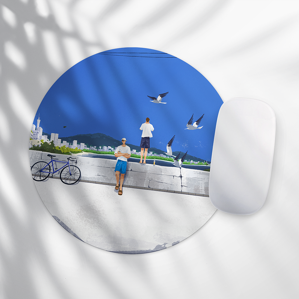 故事场景插画《海边日记》